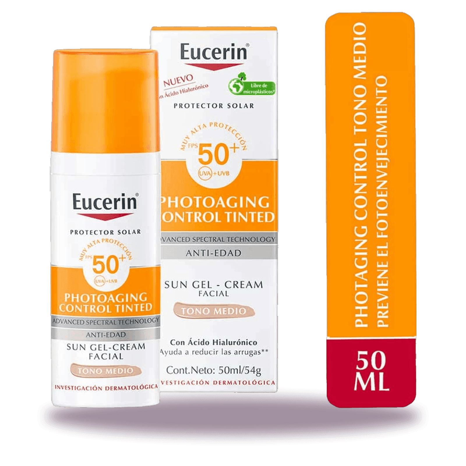 Protector Solar Facial Eucerin Photoaging Control Tono Medio FPS50+