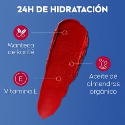 Bálsamo Labial 3 En 1 Tono Rojo 4.8gr Nivea 5
