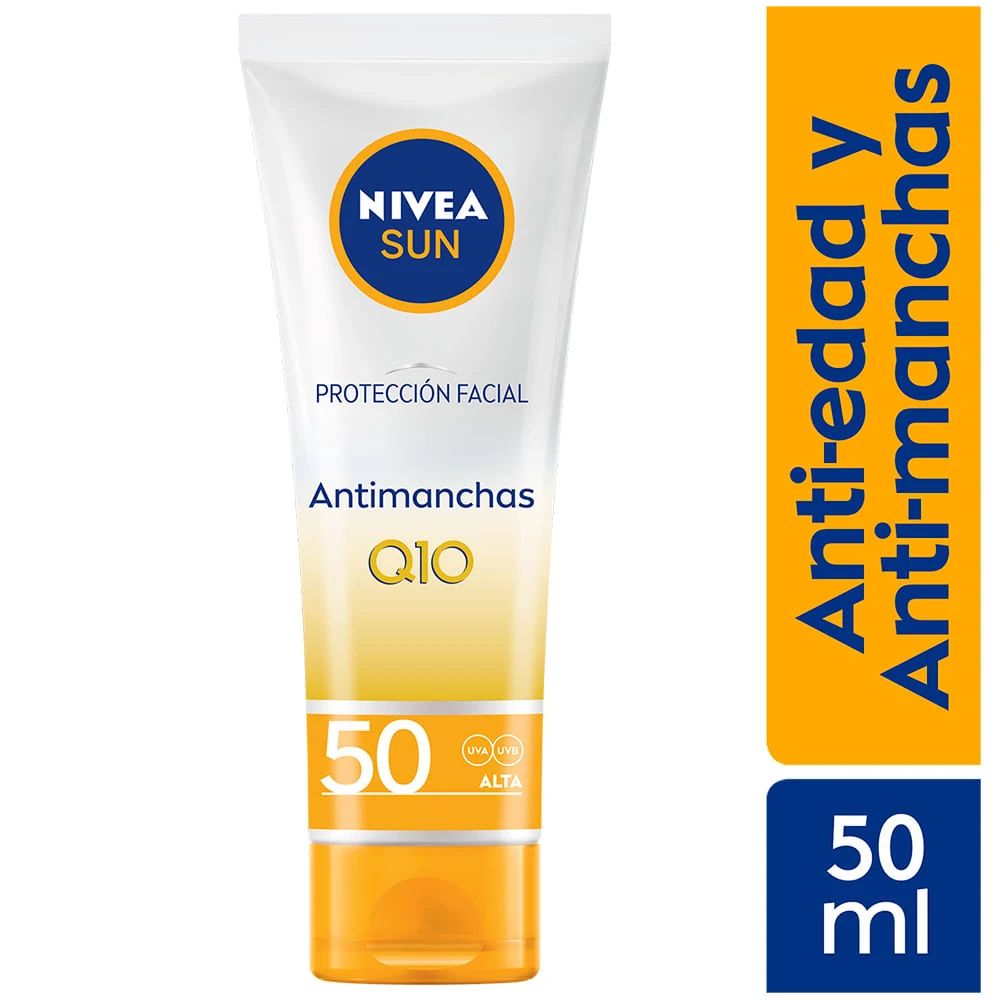 Bloqueador Facial NIVEA Sun Antimanchas & Antiedad Q10 FPS50 50ml
