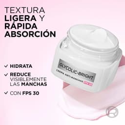 Crema L'Oreal Paris Día Ácido Glicólico Fps30 50 ml 3