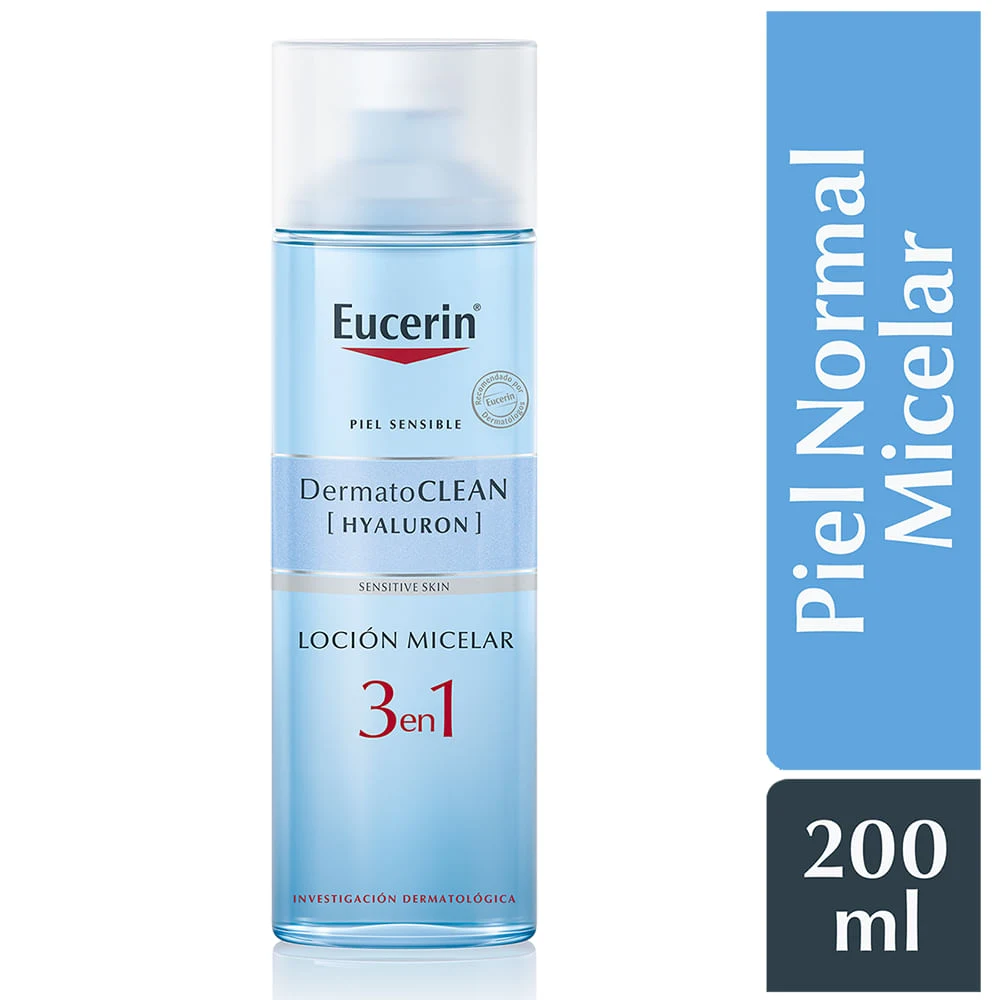 Eucerin Loción Micelar Limpiadora 3 en 1 DermatoCLEAN 200ml