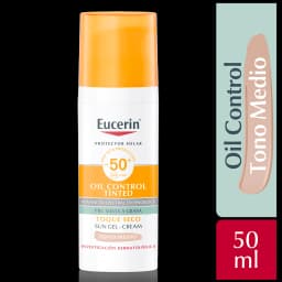 Eucerin Oil Control Tono Medio FPS50+ Protector Solar Facial 50ml 2
