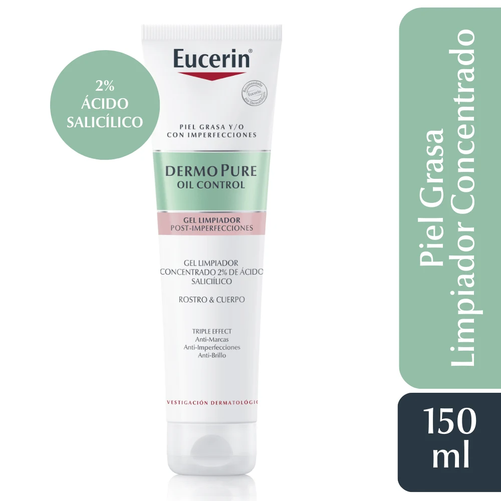 Gel Limpiador Eucerin Triple Effect Concentrado Dermopure 150ml
