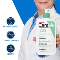 Gel Limpiador Foaming Cleanser 236ml Cerave 3