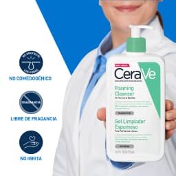 Gel Limpiador Foaming Cleanser Piel Grasa 473ml Cerave 3