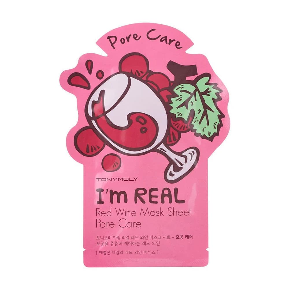 Mascarilla I'M Red Reducción de Poros 21 Ml Tony Moly