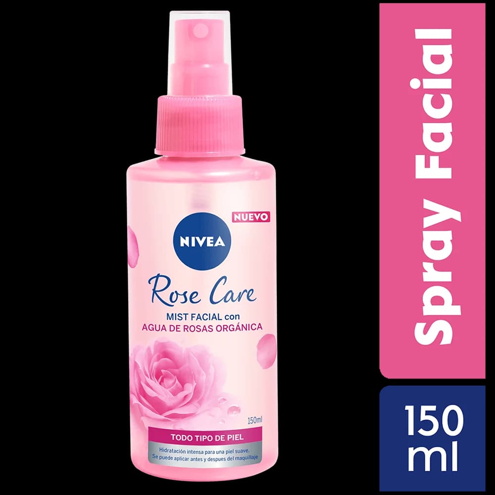 Mist Spray Facial Refrescante NIVEA Rose Care - Frasco 150ml