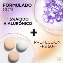 Pack L'Oreal Paris Serum Rostro Ácido Hialurónico + Protector Solar UV Defender Fluid 3