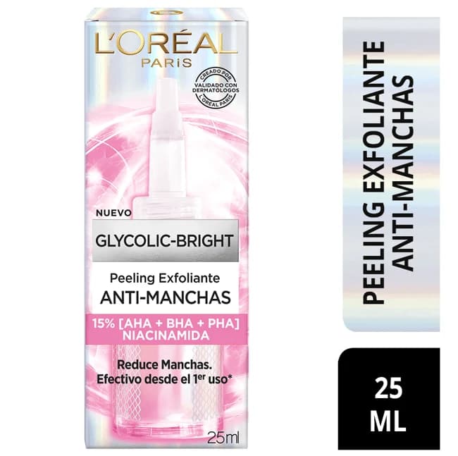 Peeling Exfoliante Glycolic Bright Anti-Machas 25 ml L'Oréal Paris
