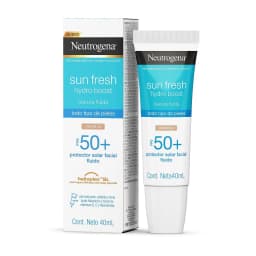 Protector Solar Facial Sun Fresh Hydro Boost Ácido Hialurónico Color 2.0 FPS 50+ 40ml Neutrogena 2
