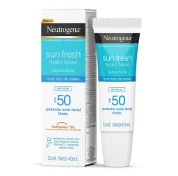 Protector Solar Facial Sun Fresh Hydro Boost Ácido Hialurónico Sin Color FPS 50 40ml Neutrogena 2