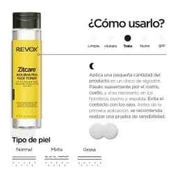 Tónico Facial Revox Zitcare Aha.Bha.Pha. Active Face Toner 250Ml 5